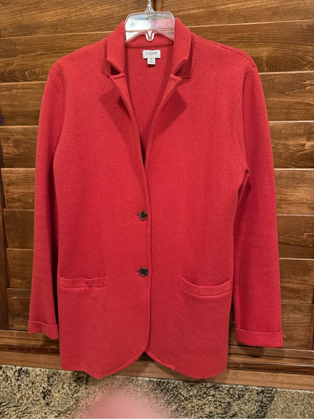 J. Crew Factory Orange Schoolboy Sweater Blazer